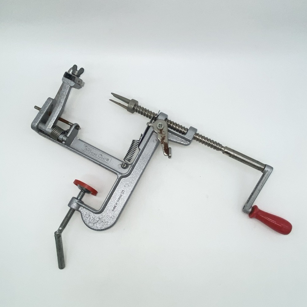 The Pampered Chef #2430‎ Apple Peeler Corer Slicer Vintage Clamp-On Kitchen Tool